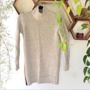 Banana Republic Mock Neck Sweater w/Side Zip